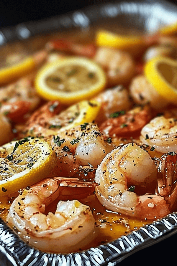 10 Lemon Butter Baked Shrimp