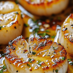 12 Garlic Butter Baked Scallops