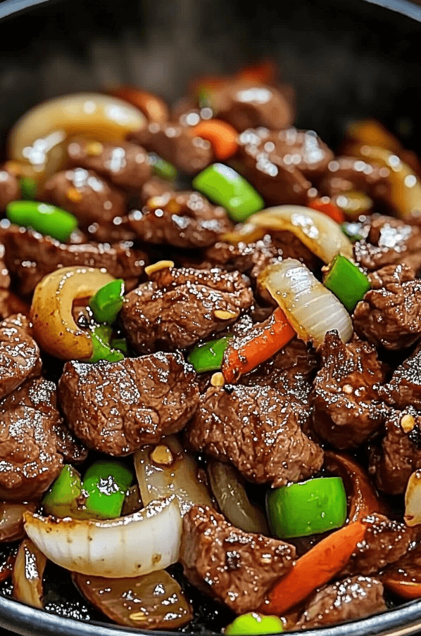 15 Sizzling Chinese Pepper Steak with Onions