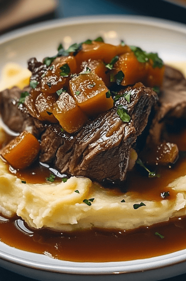 19 Pot Roast over Mashed Potatoes