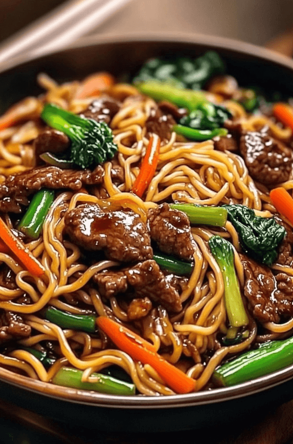 3 Homemade Beef Lo Mein