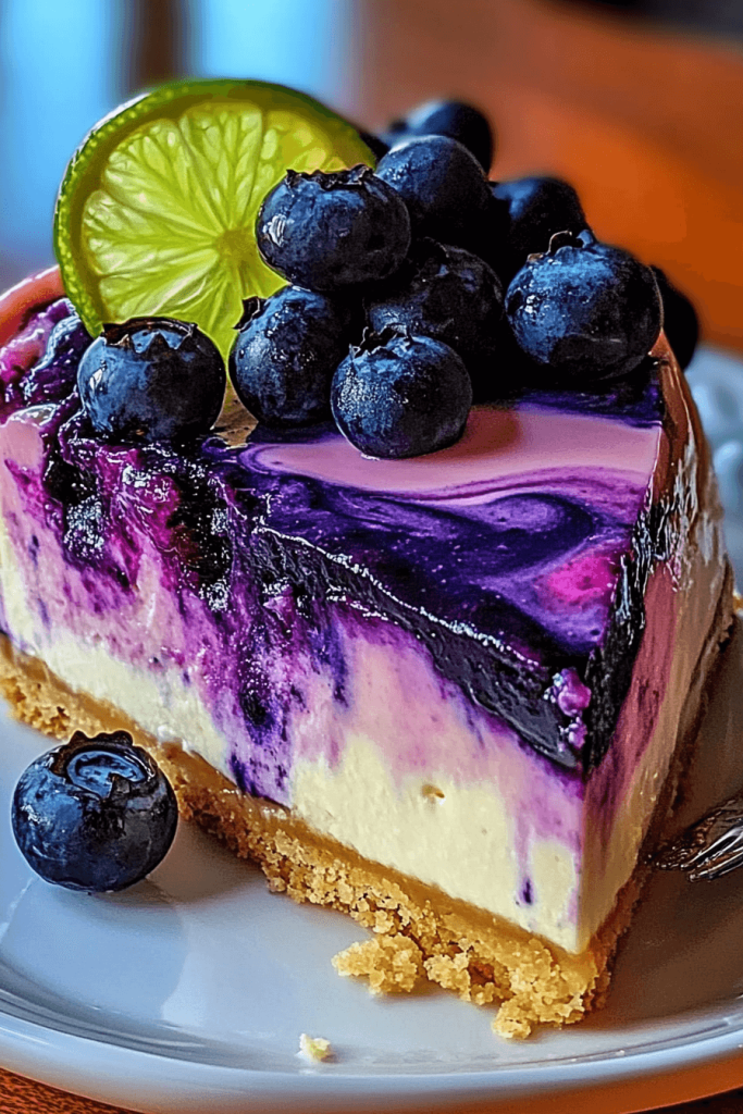 32 Blueberry Lime Swirl Cheesecake A Tangy, Creamy Delight