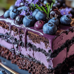 33 Blueberry Chocolate Lavender Dream Cake