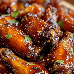 38 Glazed Coca-Cola Infused Wings with a Sweet Kick