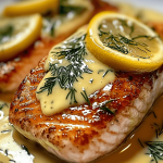 39 Red Snapper in a Velvety Lemon Cream Sauce