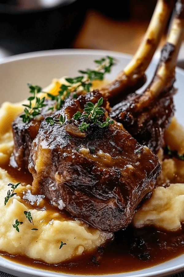 4 Lamb Shank with Creamy Mashed Potatoes