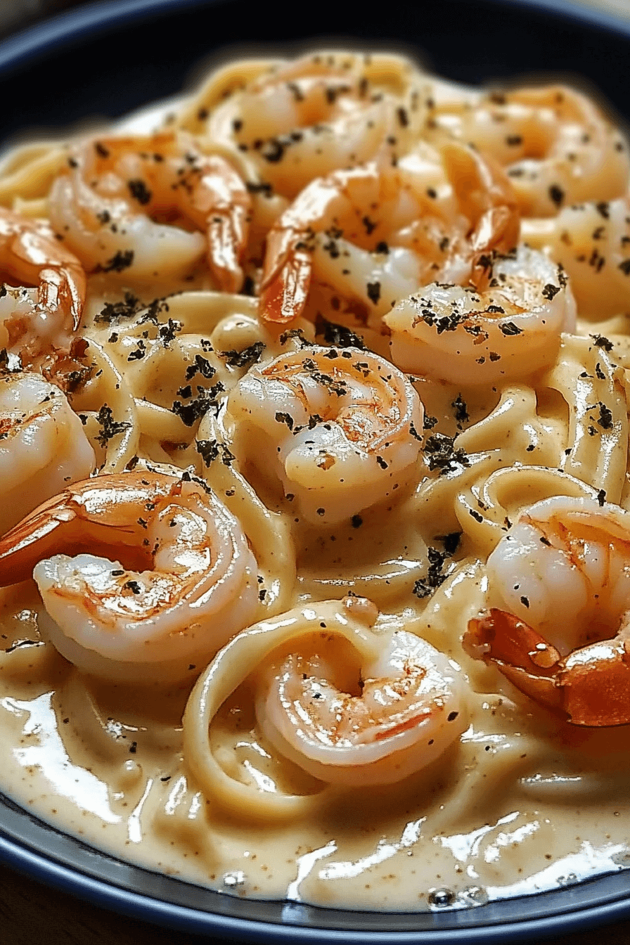 42 Shrimp and Lump Crab in a Creamy Homemade Cajun Alfredo Sauce