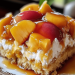 72 Heavenly Summer Peach Cobbler Poke Cake