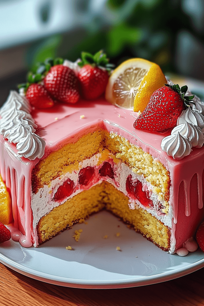 73 Strawberry Lemonade Cake