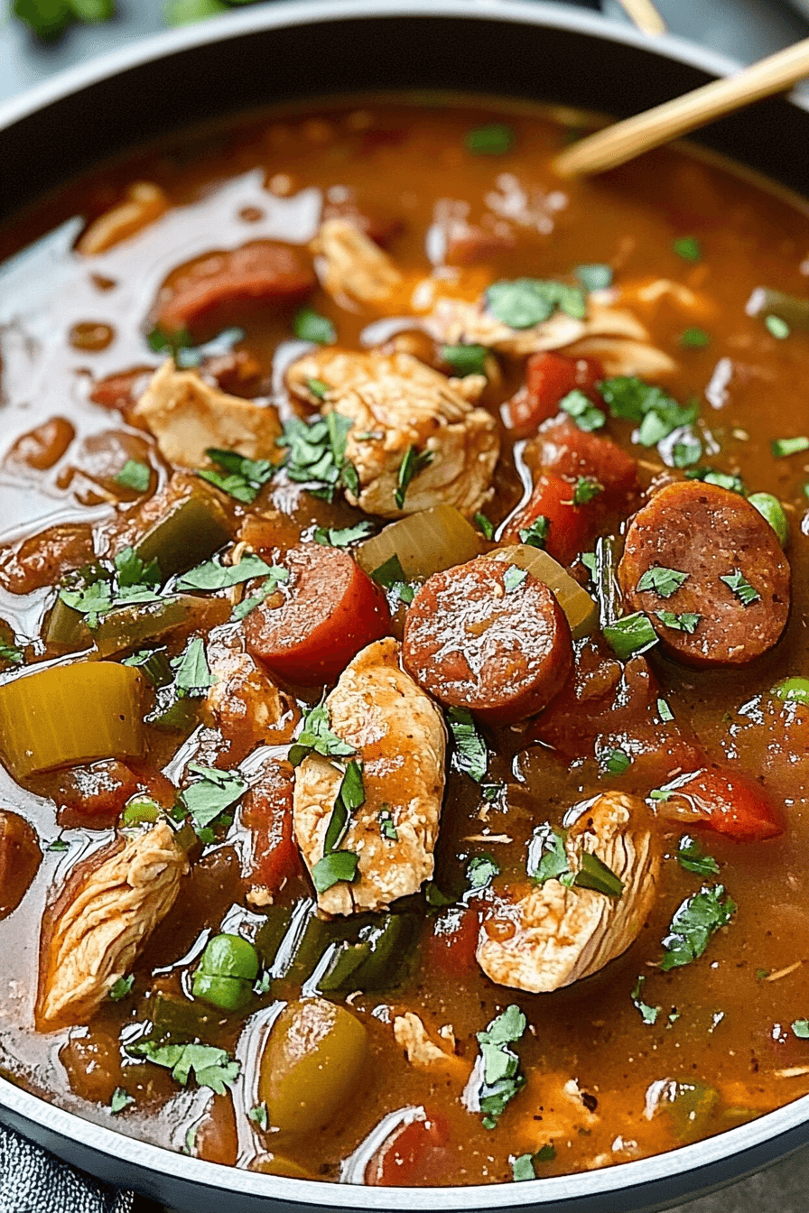 100 Chicken Andouille Sausage Gumbo