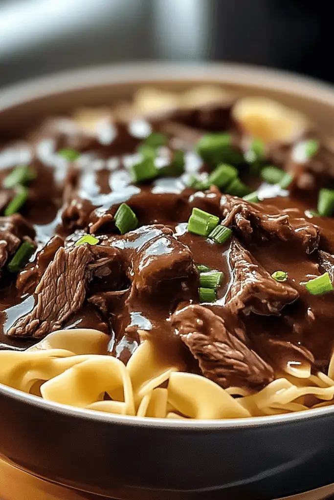 104 Tremendous Crockpot Beef Tips & Noodles