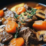 115 Classic French Beef Stew and Mushrooms