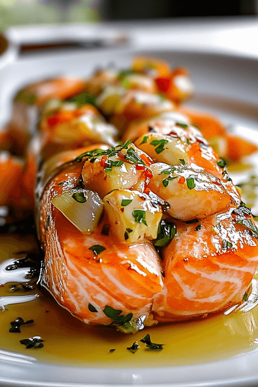 75 Seafood Symphony Wrapped in Salmon