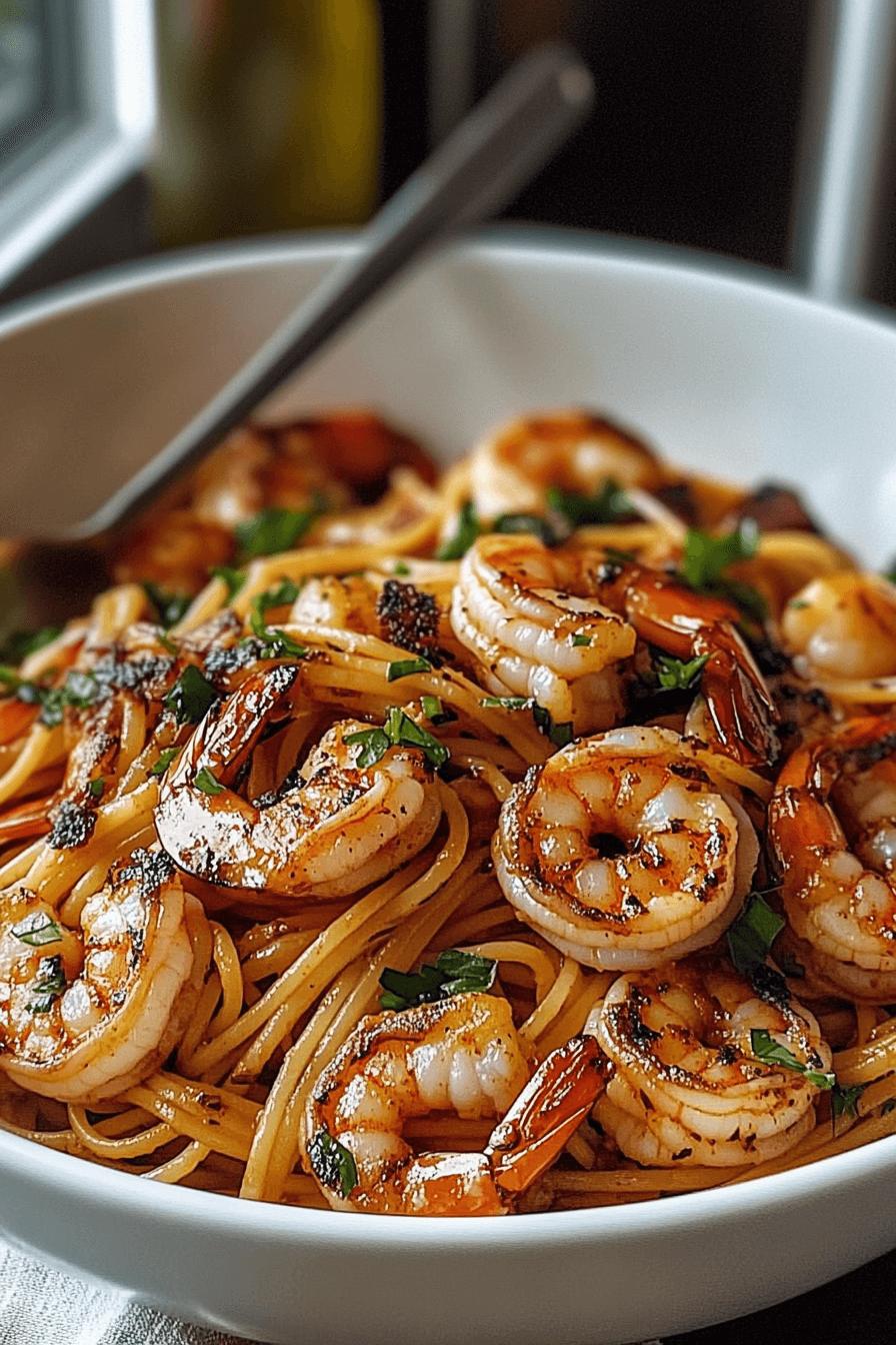 76 Blackened Shrimp Pasta