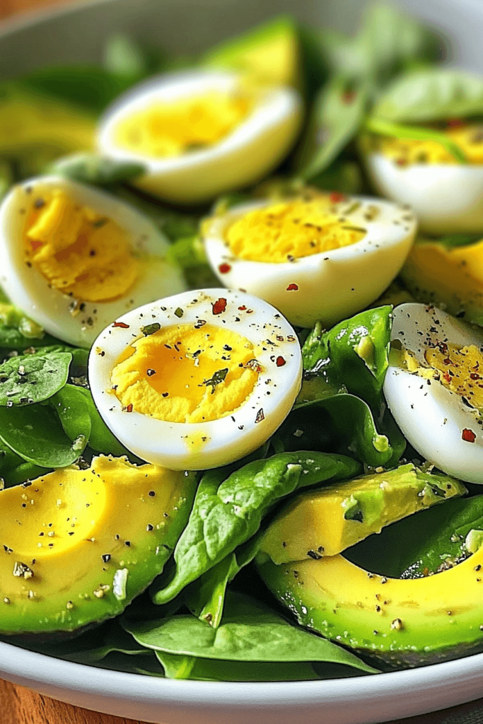 85 Avocado and Spinach Egg Salad A Nutritious and Creamy Delight