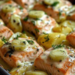 88 Creamy Salmon, Leek & Potato Traybake