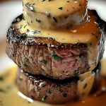 89 Filet Mignon with Creamy Parmesan Mustard Sauce